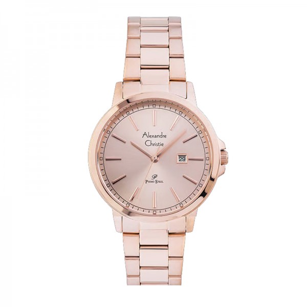 Alexandre Christie AC 1014 Full Rosegold Steel LDBRGLN